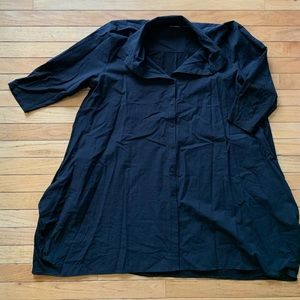 Button down tunic dress